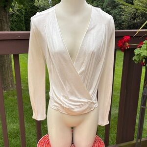 NWT Banana Republic Long sleeved Wrap Top